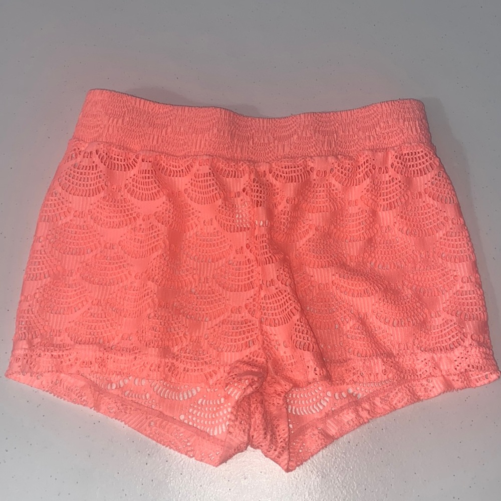 Cat & Jack Girl’s Pinkish Peach Swimsuit Coverup Shorts Size M (7/8)